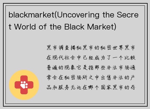 blackmarket(Uncovering the Secret World of the Black Market)